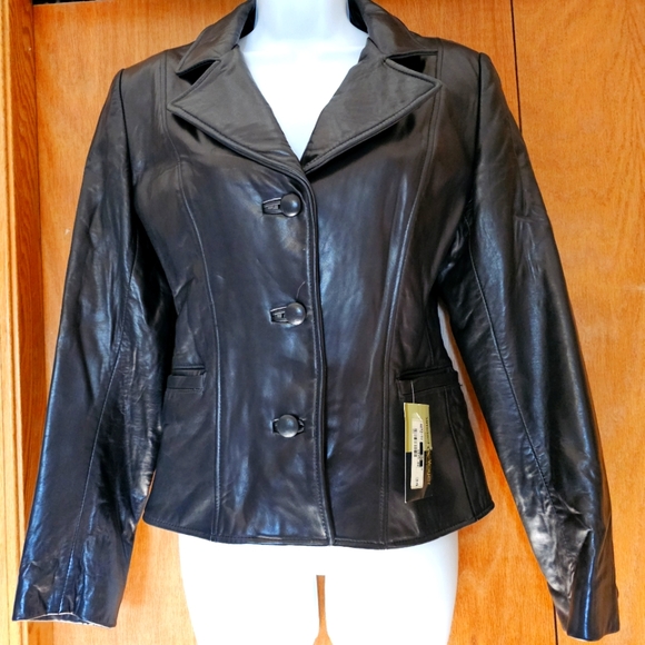 Top quality Simard and Voyer leather jacket. NWT - Picture 1 of 7